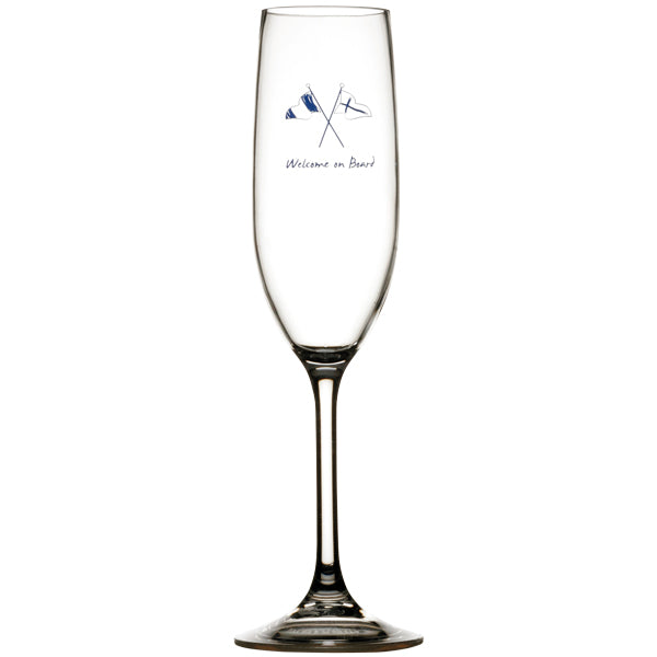 MB Willkommen an Bord Champagnerglas Ø5cm H25cm 236ml 6 Stk.