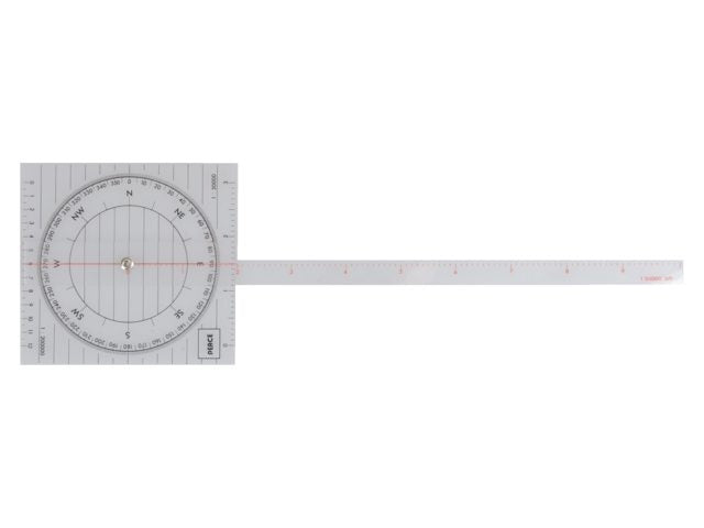 Kurslineal 140x140mm i plast