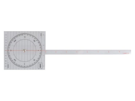 Kurslineal 140x140mm i plast