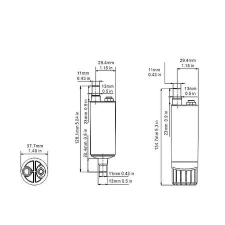 Pantrypumpe Seaflo inline