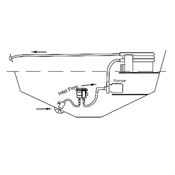 Søvandsfilter fra Seaflo max genløb. 91-143-200 l