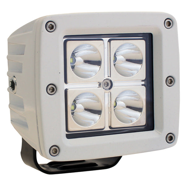 1852 Led dækslys/Flood 10-30V 20 Watt 90 x 82 x 80mm Hvid