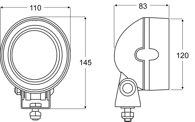 Hella led mega dækslys 6136 - generation 2