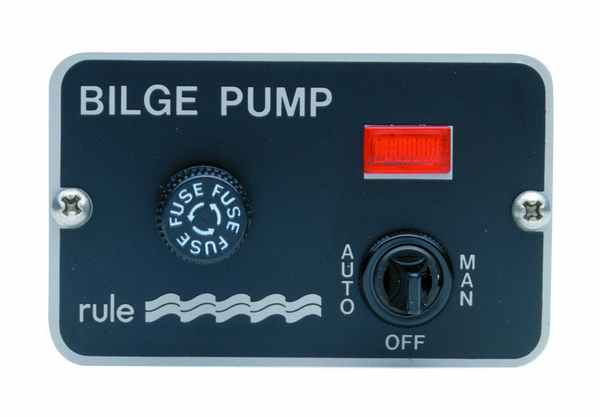 Rule pumpepanel 24v med kontakt og indikator