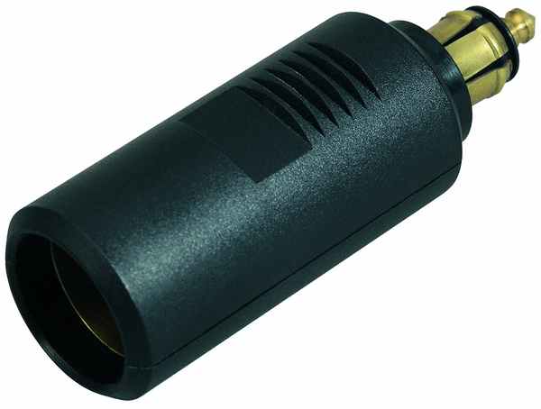 Hanstik lille m/adapter til cigarret stik 12/24 volt 16 amp