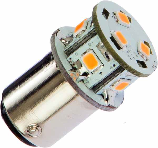 Nauticled bajonet ba15s ø19x33mm 10-35vdc 1,0/10 watt