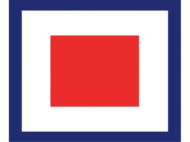 Signal flag W 30 X 36 cm