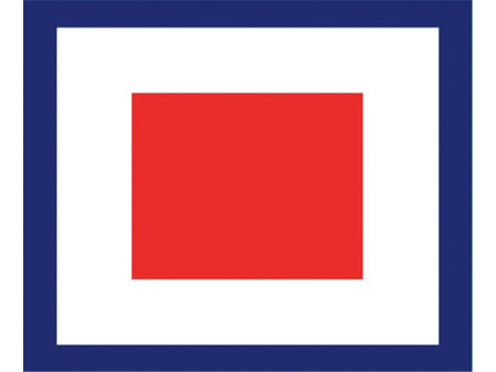 Signal flag W 30 X 36 cm