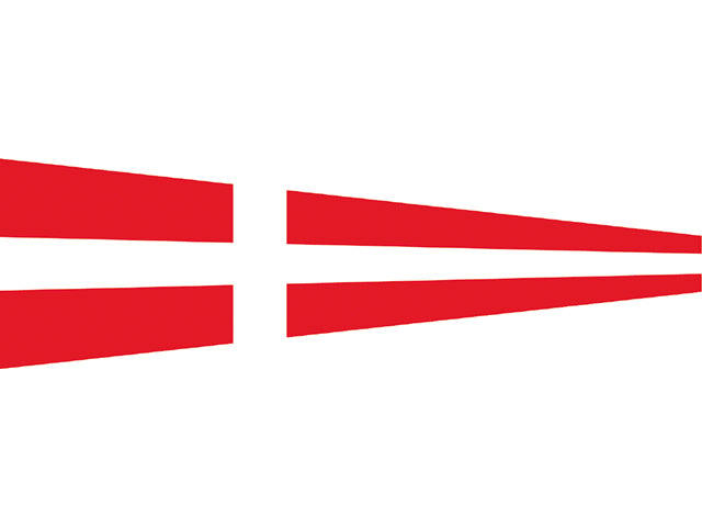 Signal flag Nr. 4 25 x 88 cm