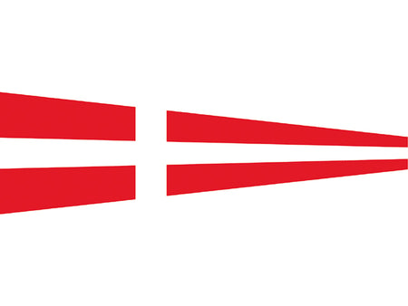 Signal flag Nr. 4 25 x 88 cm