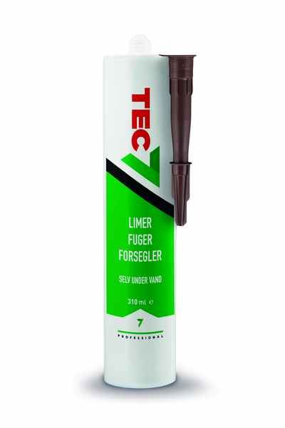 Tec7 - limer fuger forsegler 310ml patron brun