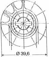 Impeller for motormodel MB 2