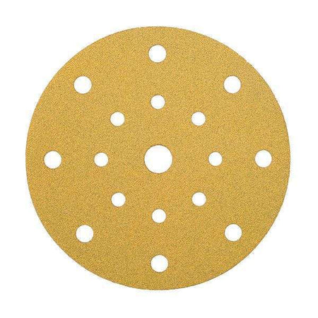 Mirka gold rondel ø 125mm p 60 17 hul - 10 stk.