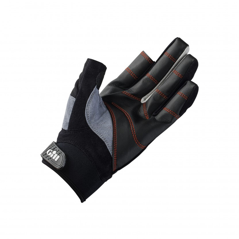 Gill, 7252 Championship, Handsker, Med fingre, Sort,Grå, XXL - 1 Par