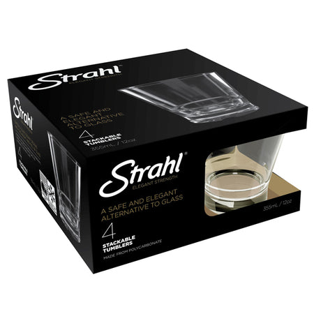 Strahl Glas Rocks Polycarbonat 355 ml. 4 stk i gaveæske