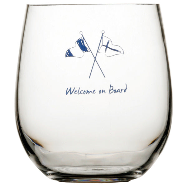 MB Welcome on board Vandglas Ø9 cm H10 cm 414 ml. 6 stk.