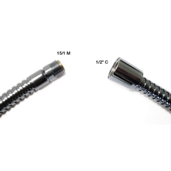 1,5 mtr. Chromschlauch 1/2"f-15/1m