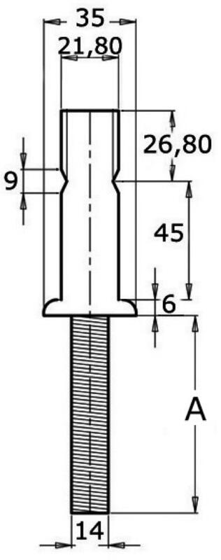 Base AISI316 25 x 1.5 mm