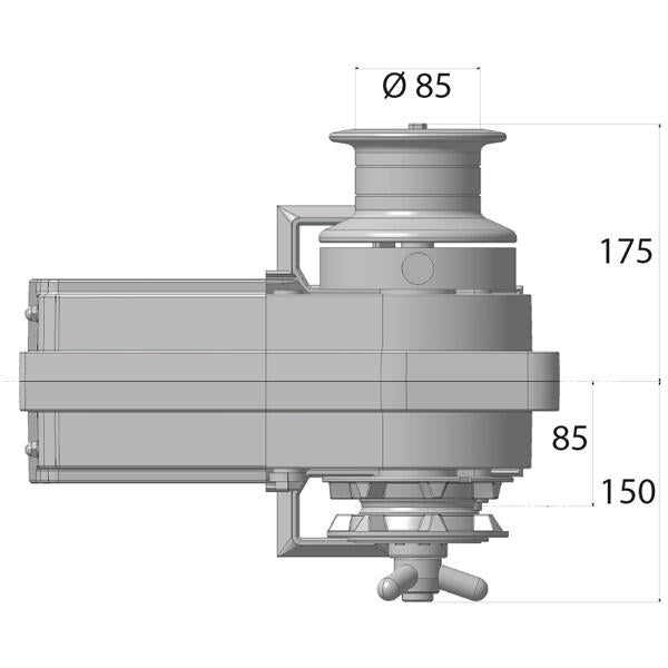 Lofrans Cayman ankerspil 24V 1000W 8mm kæde