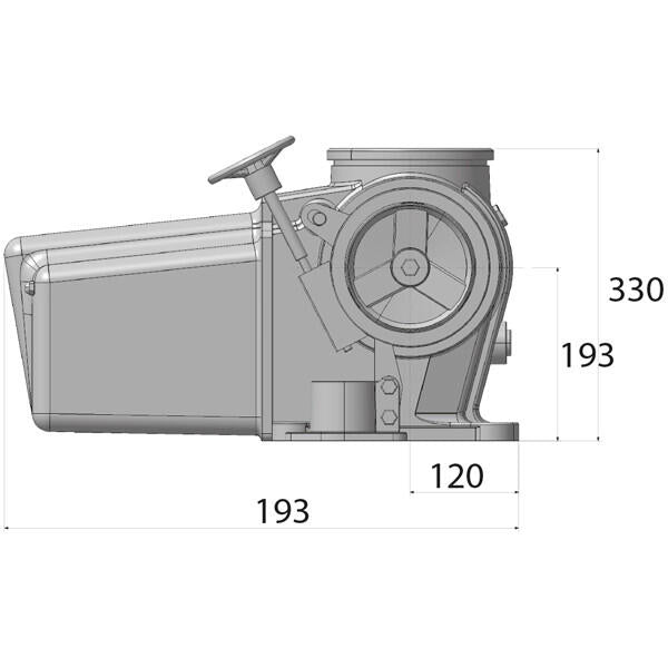 Lofrans Falkon ankerspil 12V 1700W DIN 766 kæde 12mm