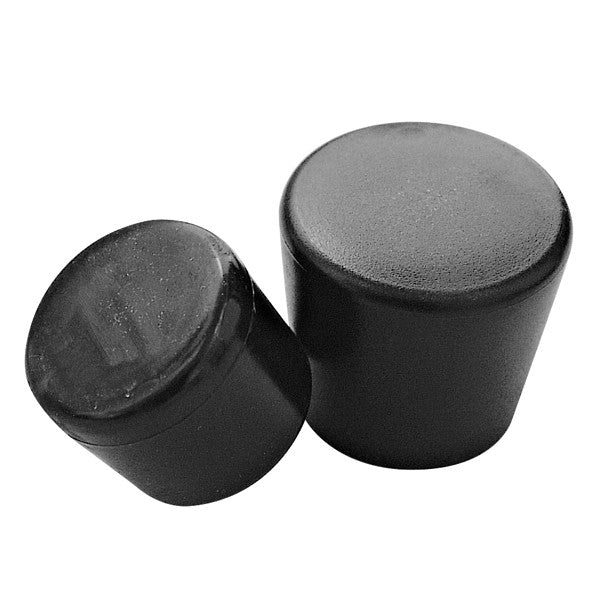 Endeprop udvendig, sort PVC ø25mm