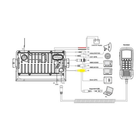 HM390S VHF DSC Klasse D m. GPS, AIS modtager