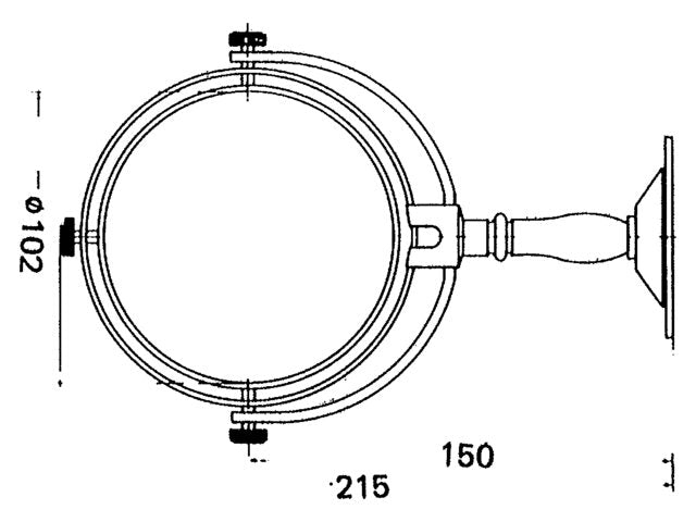 DHR 8025 væg beslag