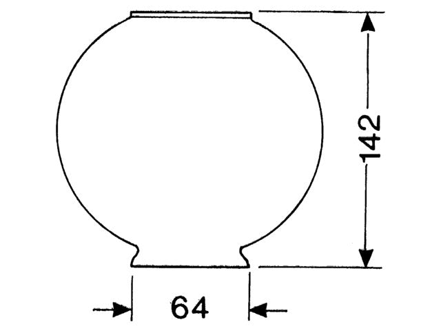 Reserveglas til bordlampe