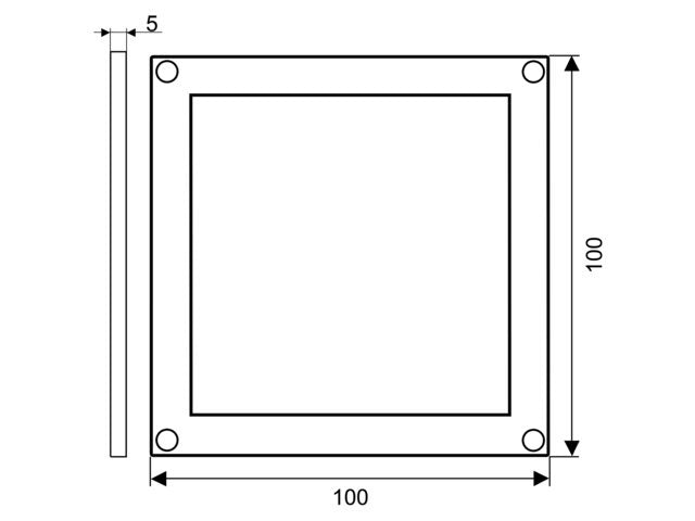 Downlight LED Firekantet