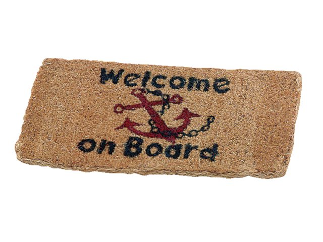 Måtte "Welcome on board" 25x50cm