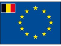 EUROP FLAG BELGIUM 20X30