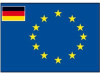 EUROP FLAG GERMANY 30X45