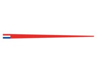 BURGEE RED 100 CM