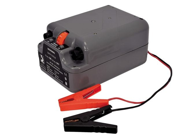 Elektrisk luftpumpe 240W 12V DC fra integreret batteri