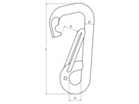 CAR.HOOK ASYM/EYE 10MM