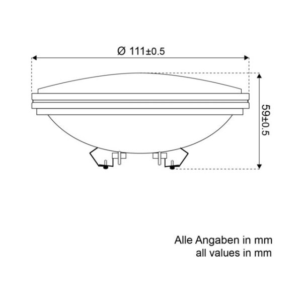 Led erstatningslampe par36 4,5W
