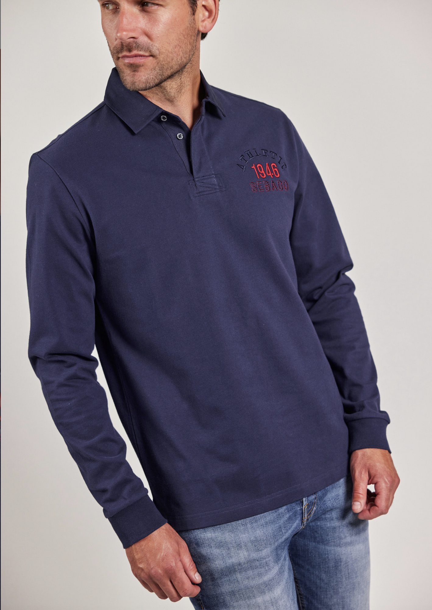 Classic Crew Langærmet Polo SEBAGO - Flere str!