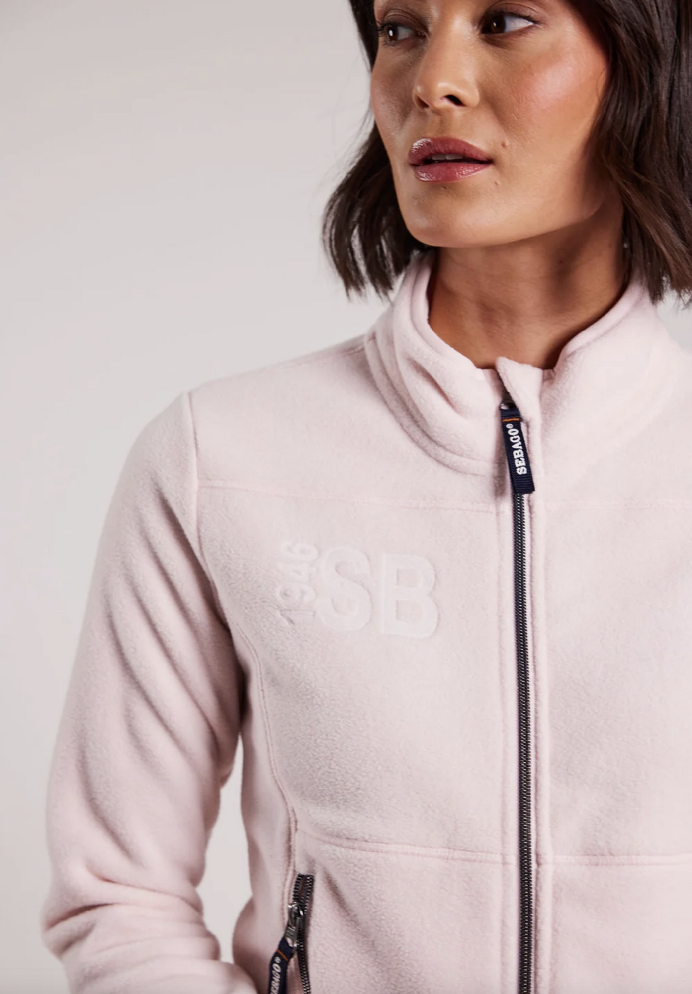 Dame fleece jakke lyserød SEABGO - Flere str!