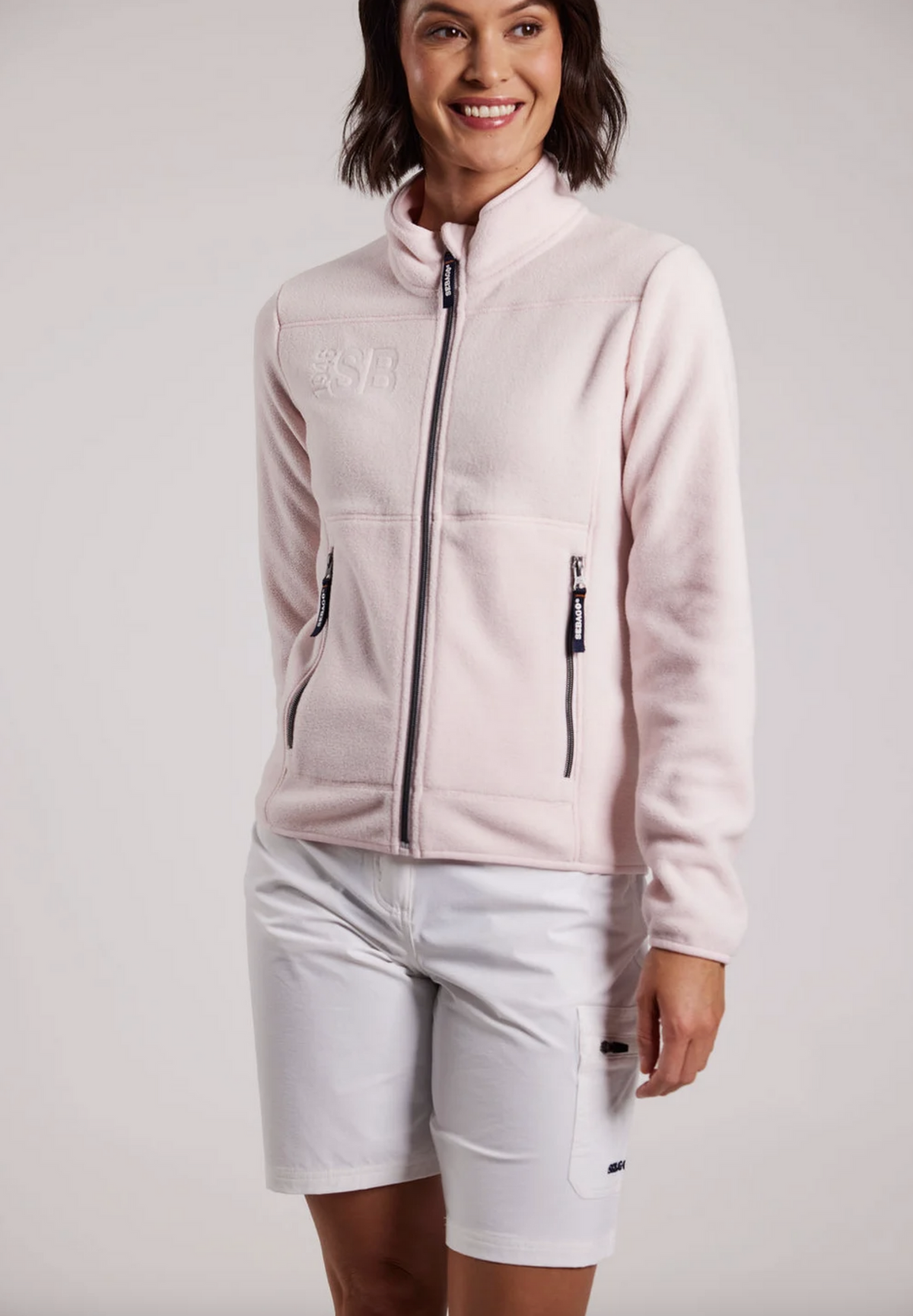 Dame fleece jakke lyserød SEABGO - Flere str!