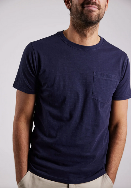 T-shirt herre Navy Outwashed SABAGO - Flere str!