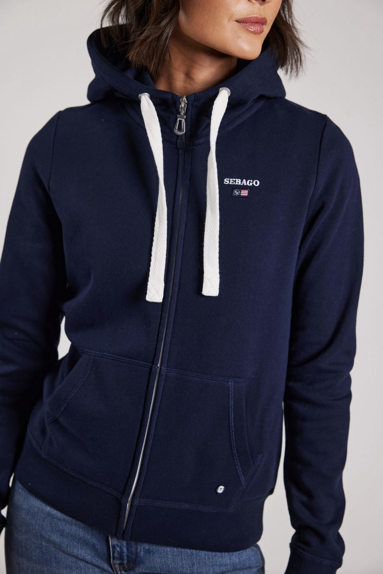 Hoddie Dame Navy SEBAGO - Flere Str!