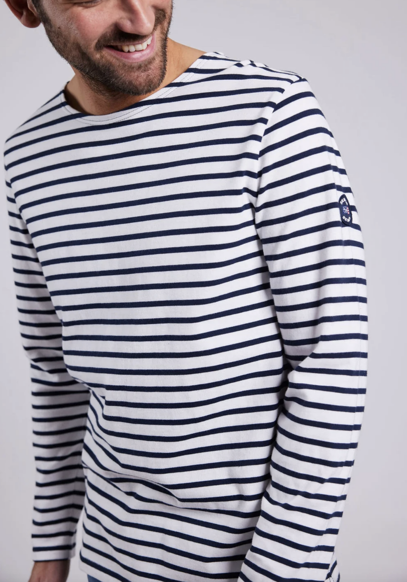 Marine stribet sweatshirt SEBAGO - Flere str!