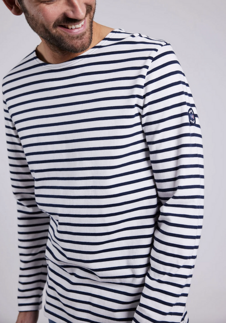 Marine stribet sweatshirt SEBAGO - Flere str!