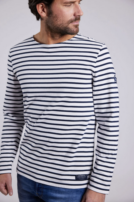 Marine stribet sweatshirt SEBAGO - Flere str!