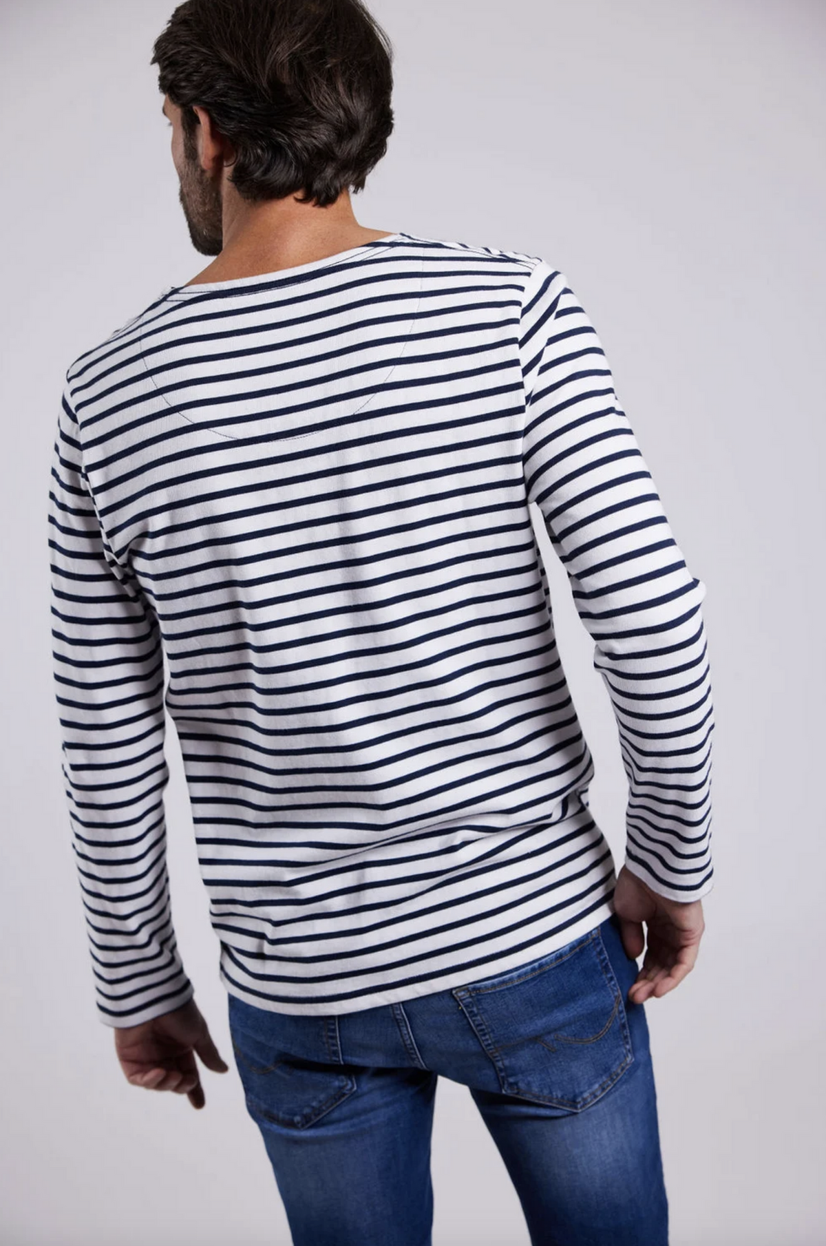 Marine stribet sweatshirt SEBAGO - Flere str!