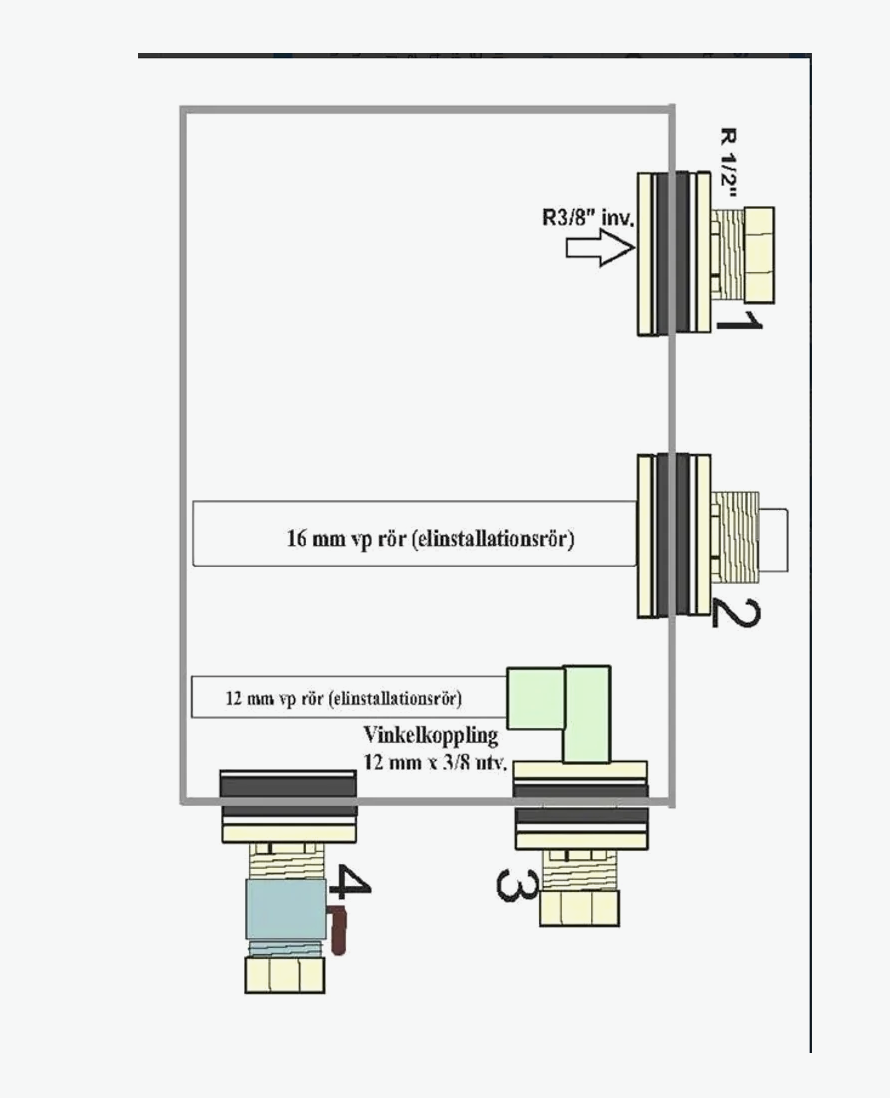 Tankgennemføring svejsefri