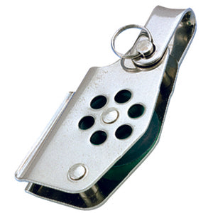 Wichard 24 mm RF enkeltblok m. cleat sjækel og hv