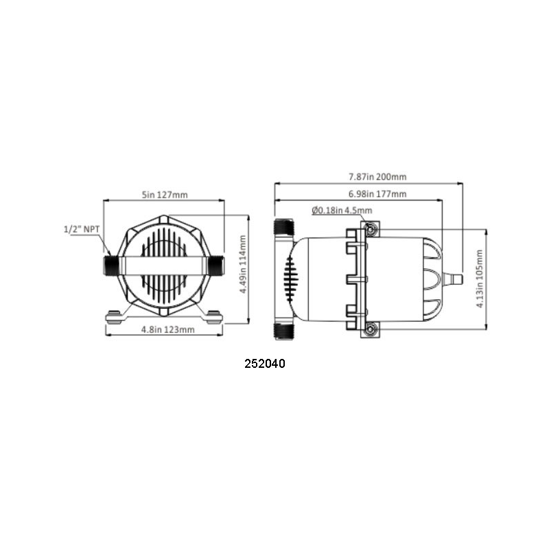 SEAFLO AKKUMULATORTANK 1 L