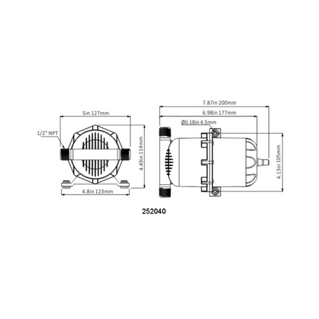 SEAFLO AKKUMULATORTANK 1 L