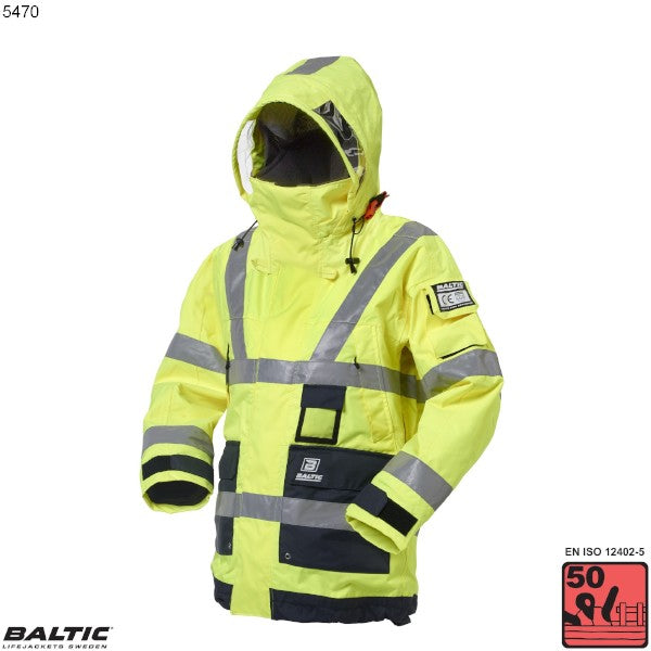 Dock flydejakke BALTIC 5470 UV-gul-navy